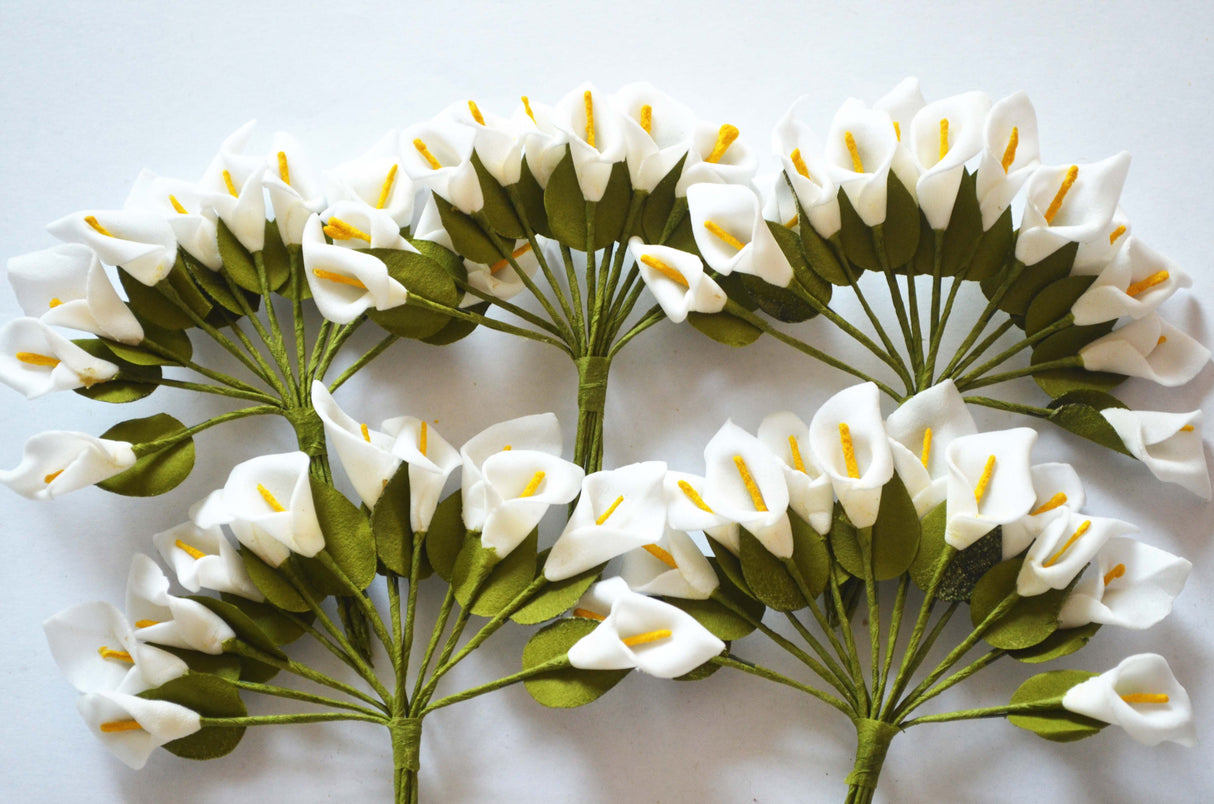 144 FIORELLINI CALLE BOMBONIERE COMUNIONE MATRIMONIO VARI COLORI