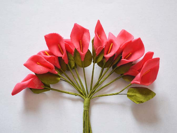 144 FIORELLINI CALLE BOMBONIERE COMUNIONE MATRIMONIO VARI COLORI