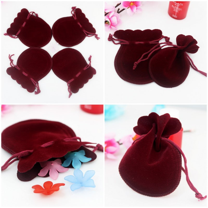 10 pezzi Sacchetto di Velluto bustina Confezione 7x9 cm portaconfetti