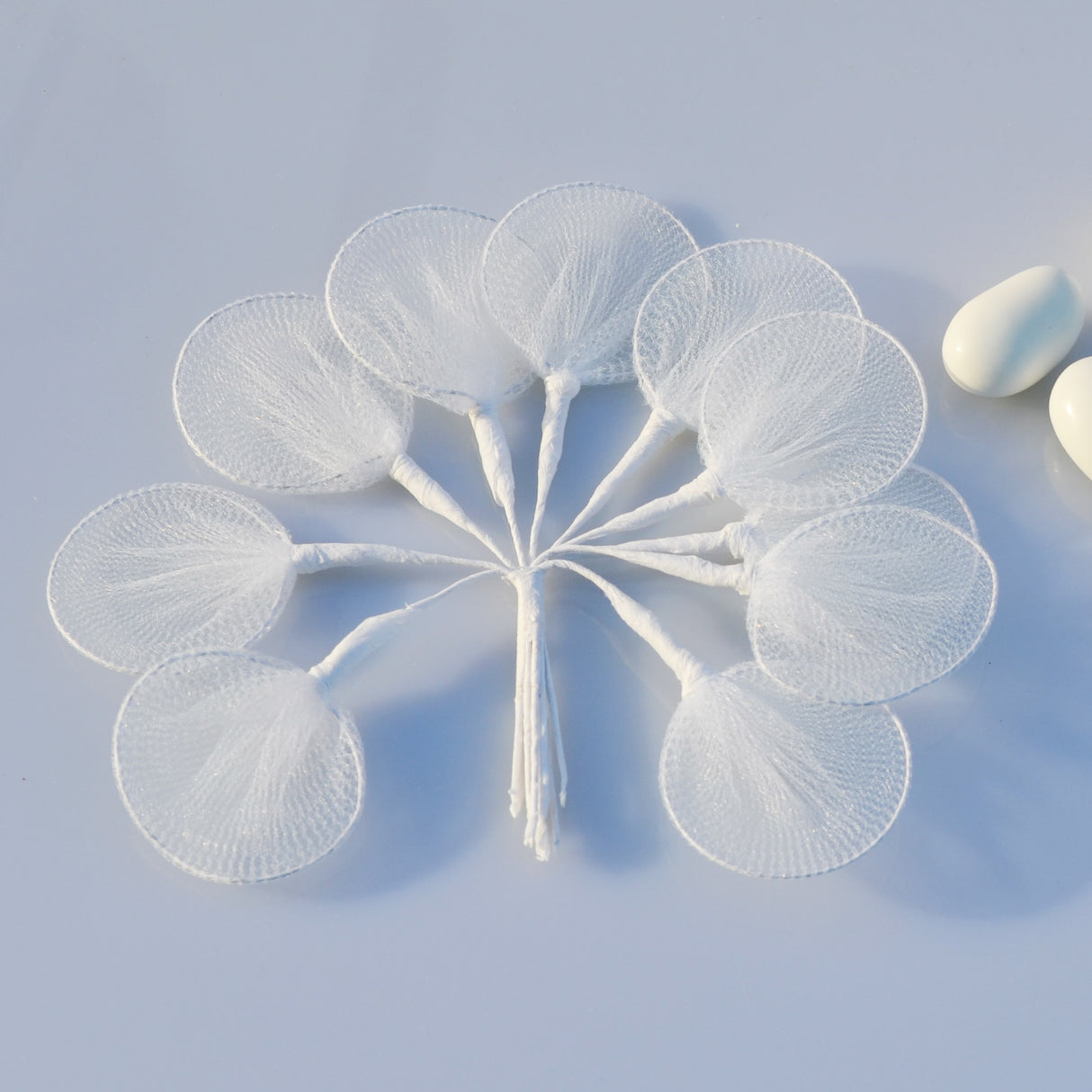 100pz Racchette Tulle Porta Confetti Per Segnaposto Bomboniere Fai Da Te