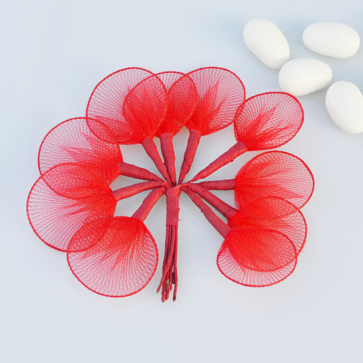 100pz Racchette Tulle Porta Confetti Per Segnaposto Bomboniere Fai Da Te