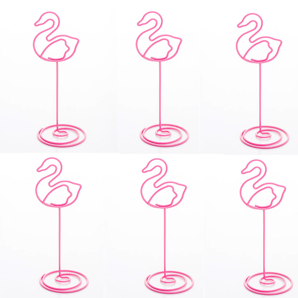 10x Segnaposto Centrotavolo Porta Foto Biglietto Colore Rosa