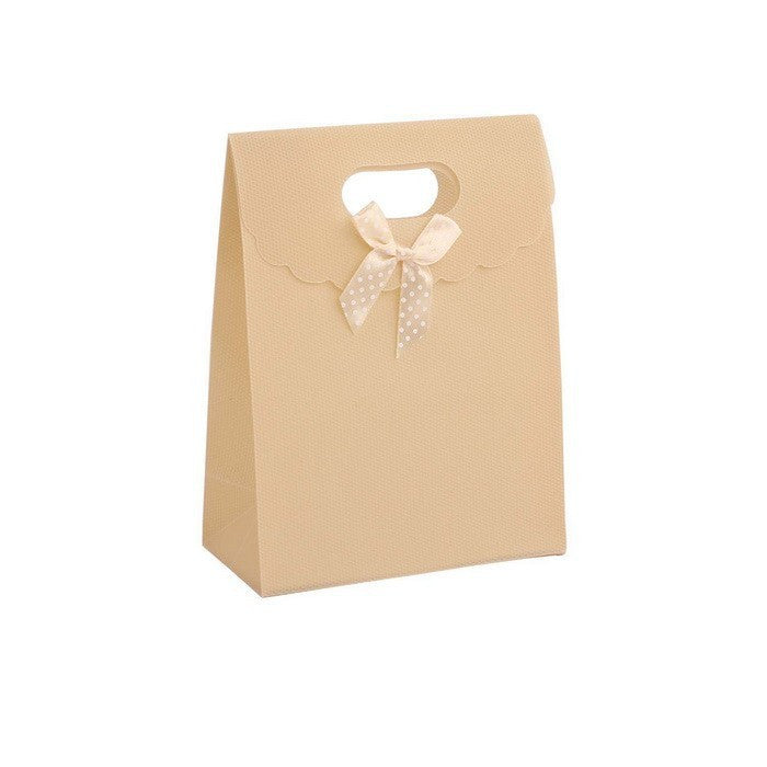 12 Pezzi Sacchetto Borsa Wedding Bag Con Fiocco Manico Plastica