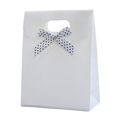 12 Pezzi Sacchetto Borsa Wedding Bag Con Fiocco Manico Plastica