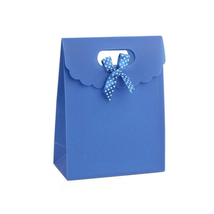 12 Pezzi Sacchetto Borsa Wedding Bag Con Fiocco Manico Plastica