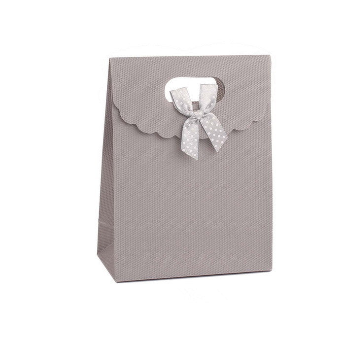 12 Pezzi Sacchetto Borsa Wedding Bag Con Fiocco Manico Plastica