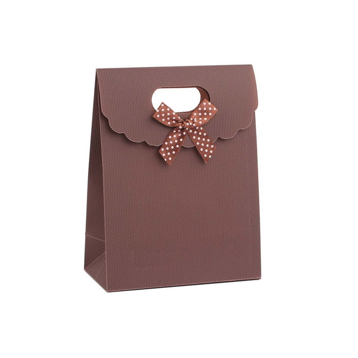 12 Pezzi Sacchetto Borsa Wedding Bag Con Fiocco Manico Plastica