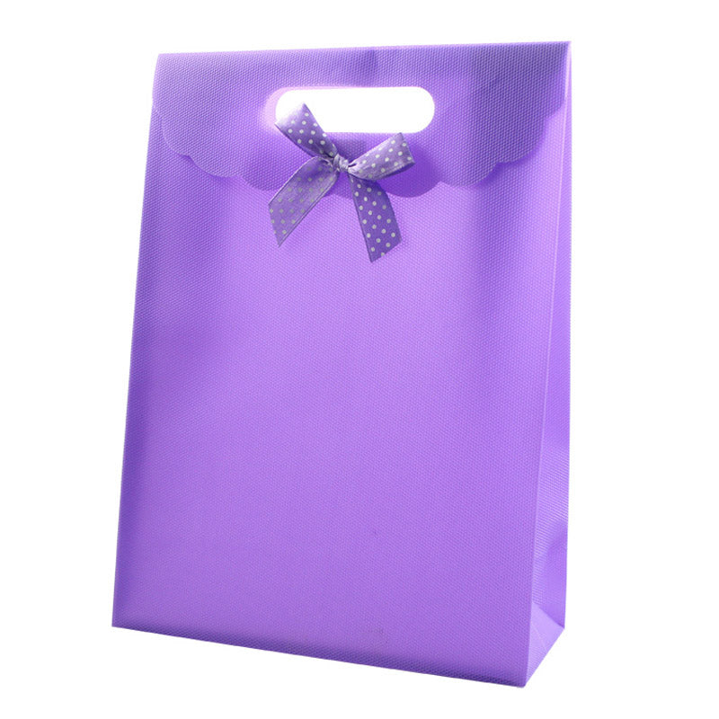 12 Pezzi Sacchetto Borsa Wedding Bag Con Fiocco Manico Plastica