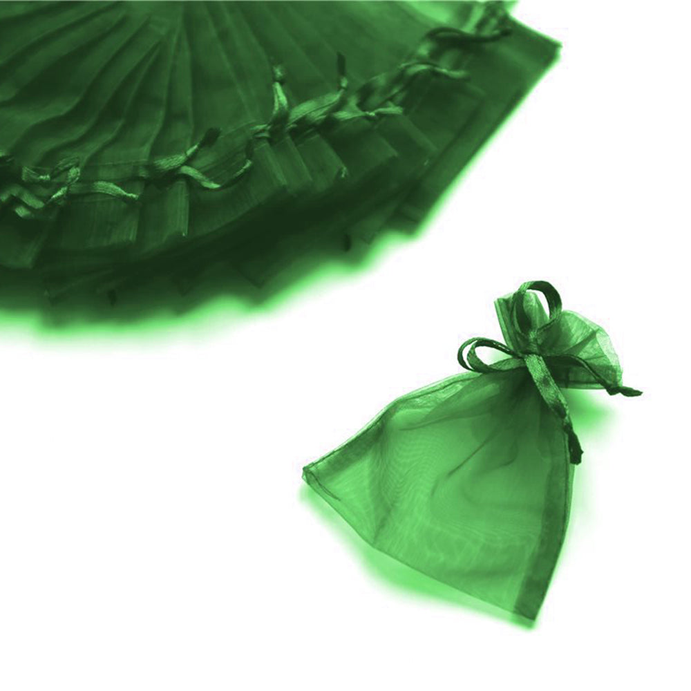 100 Sacchetti Organza 7 * 9cm Confetti Bomboniera Regalo