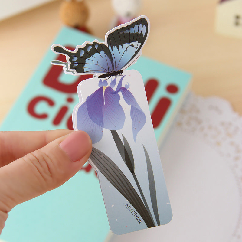 5 pezzi Segnalibro Farfalle In carta Elegante Regalo