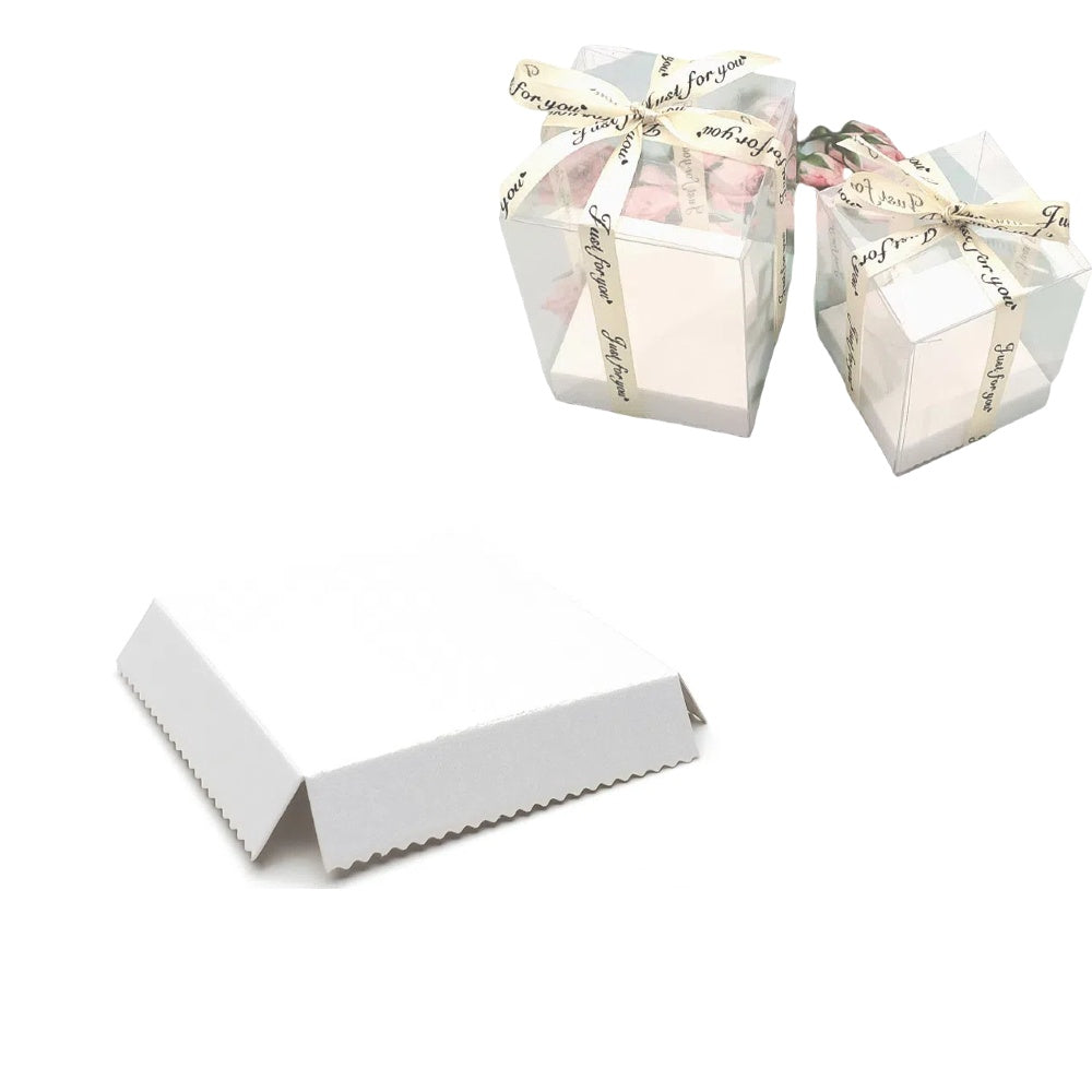 10PZ FONDO RIALZATO PER SCATOLE TRASPARENTI