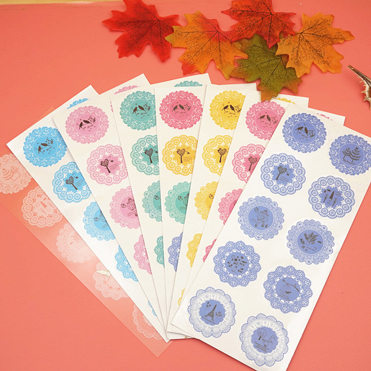 10 Pezzi Autoadesivo Etichetta Sticker PVC Impermeabile