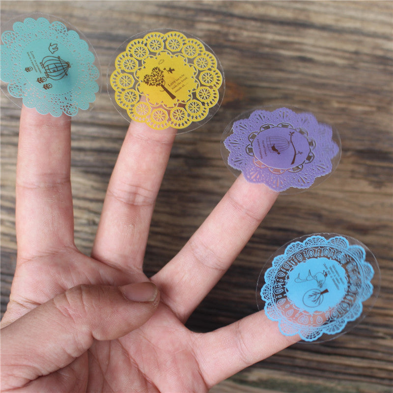 10 Pezzi Autoadesivo Etichetta Sticker PVC Impermeabile