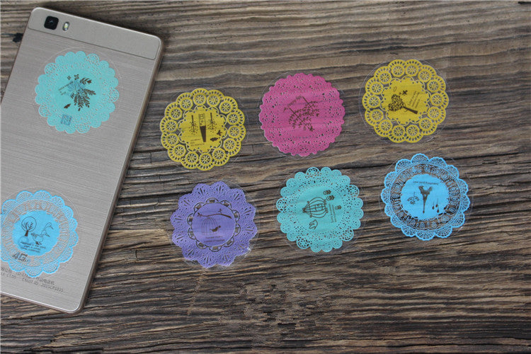 10 Pezzi Autoadesivo Etichetta Sticker PVC Impermeabile