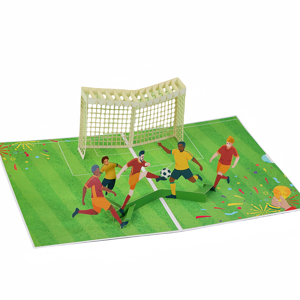 Biglietto di auguri di Calcio pop-up 3D Compleanno Festivo Sport…