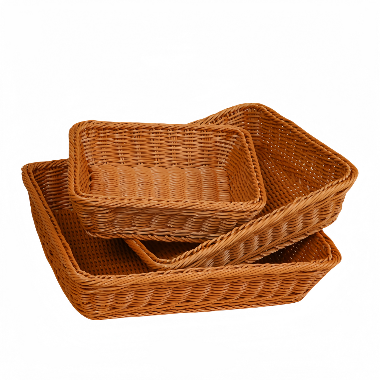 Cestini Portaoggetti Vassoio Vimini, Intrecciati