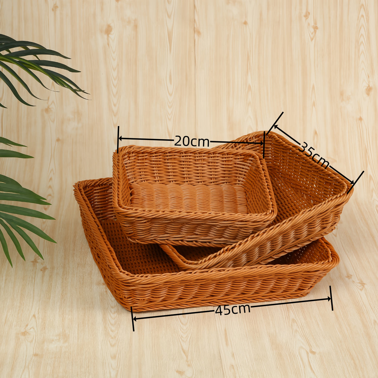 Cestini Portaoggetti Vassoio Vimini, Intrecciati