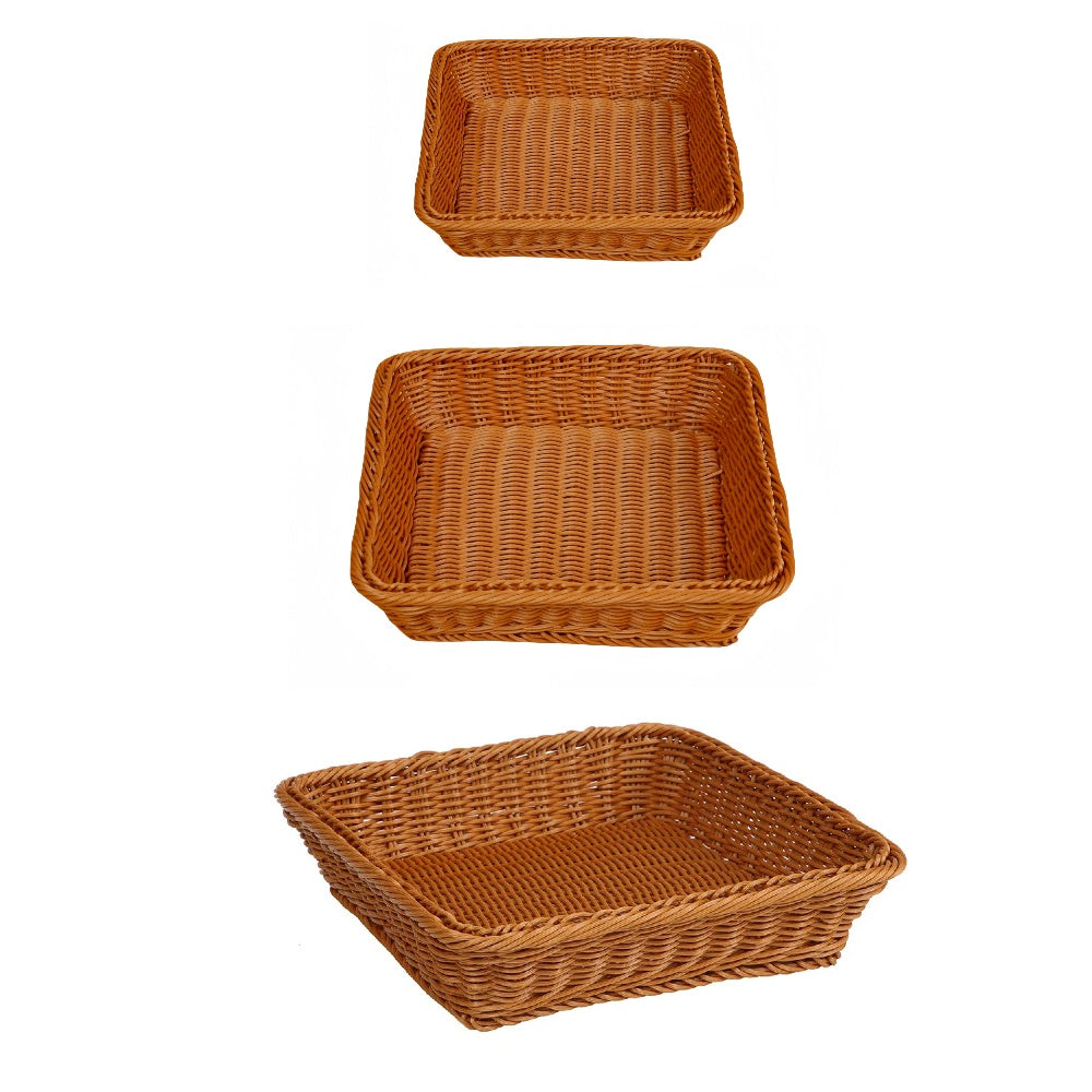 Cestini Portaoggetti Vassoio Vimini, Intrecciati