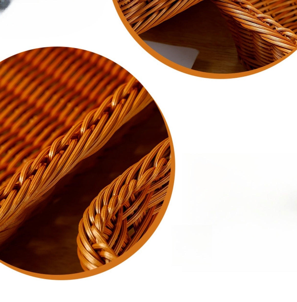 Cestini Portaoggetti Vassoio Vimini, Intrecciati