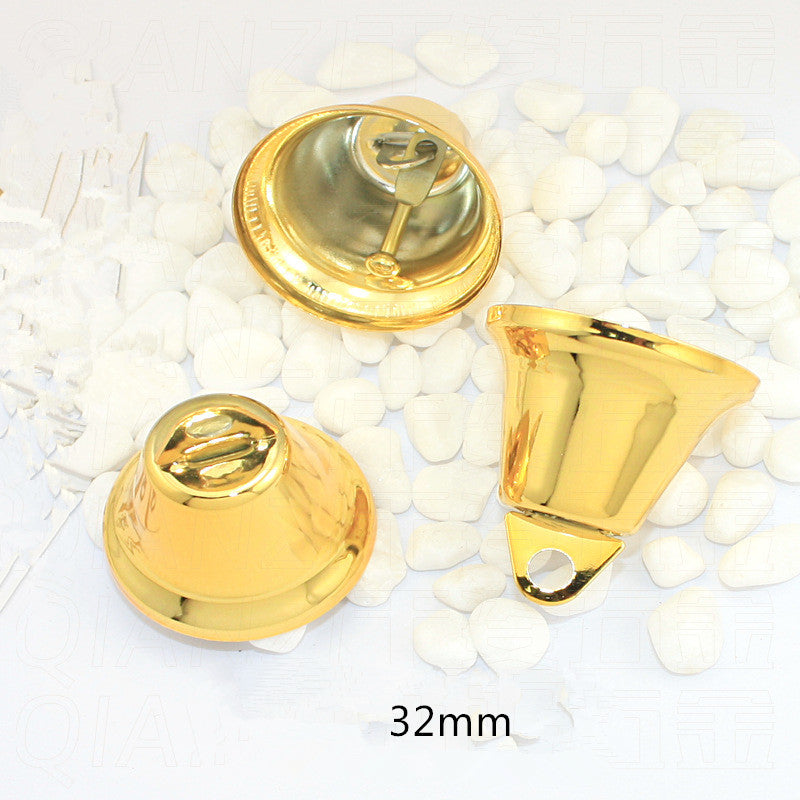 50 Campane Campanello Piccole in Metallo Dorato Nichel Decorazione Albero Festa Sonagli