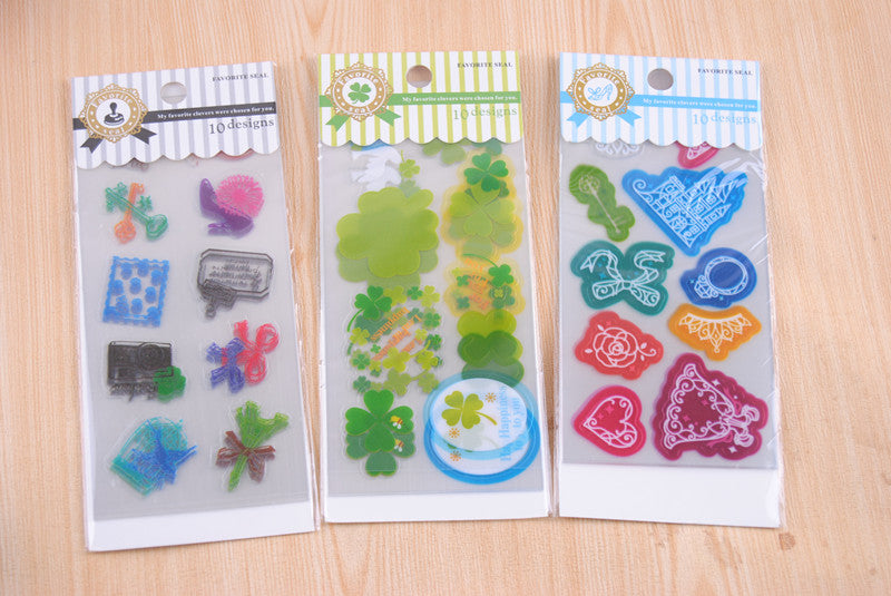 Pacchetto (60-70pz Stickers) Autoadesivo Etichetta PVC Impermeabile Per Decorare