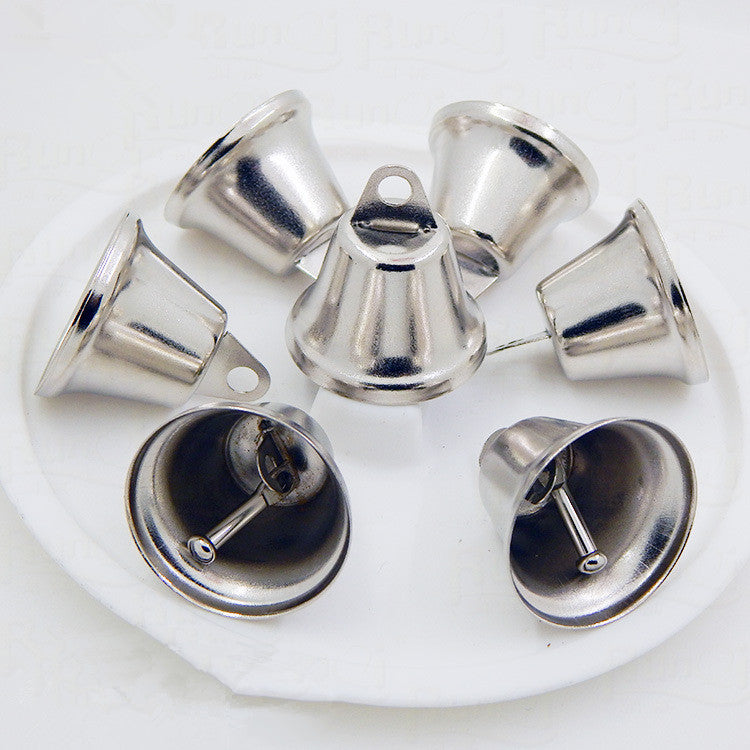 50 Campane Campanello Piccole in Metallo Dorato Nichel Decorazione Albero Festa Sonagli