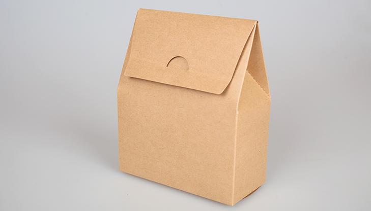 Scatola Carta Kraft Con Finestra Trasparente PVC Fiore Porta regalo