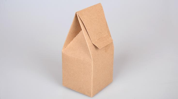 Scatola Carta Kraft Con Finestra Trasparente PVC Fiore Porta regalo