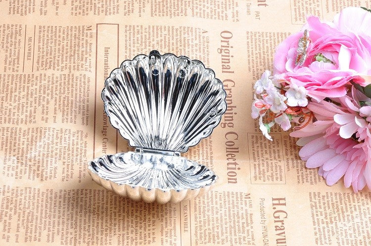 Conchiglia Argentato Porta Confetti Tema Mare Decorazione Fai da Te