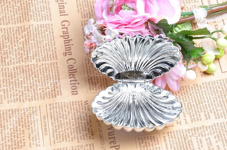 Conchiglia Argentato Porta Confetti Tema Mare Decorazione Fai da Te