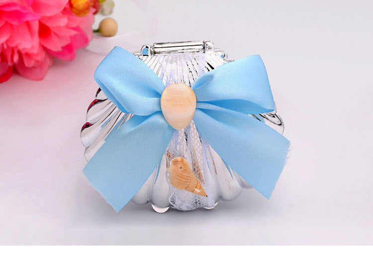 Conchiglia Argentato Porta Confetti Tema Mare Decorazione Fai da Te