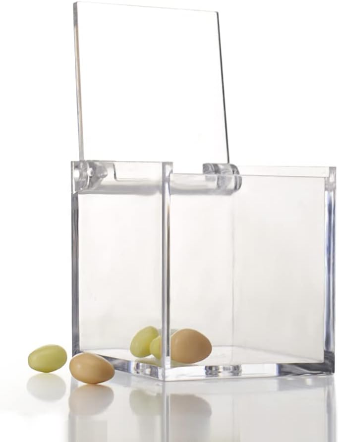 12PZ SCATOLE QUADRATO PLEXIGLASS 6CM