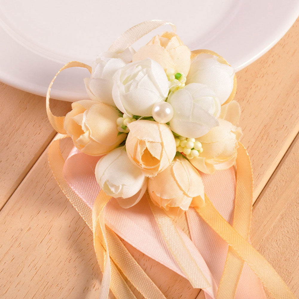 Braccialetto Floreale Per Sposa Damigelle Inviti Decorazione Bomboniera