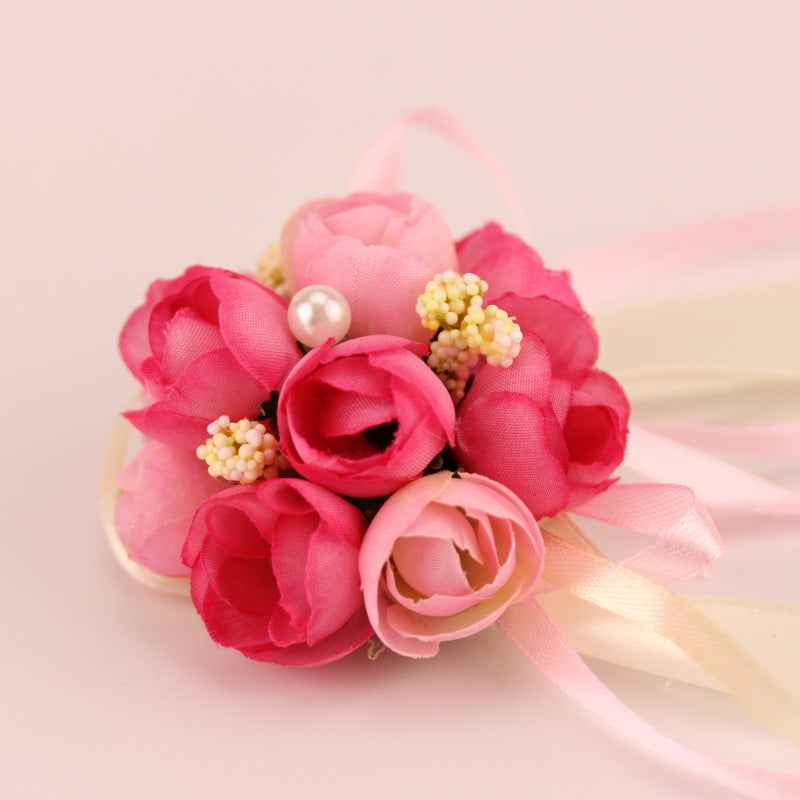 Braccialetto Floreale Per Sposa Damigelle Inviti Decorazione Bomboniera