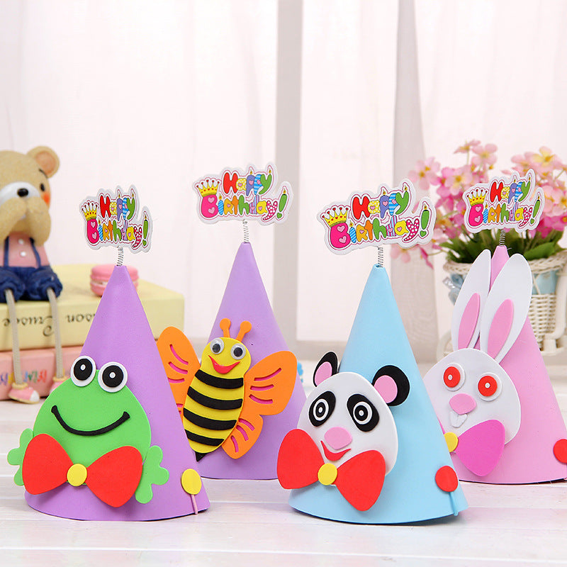 Cappello per Feste di Compleanno Vari Animali tra Ape,Coniglio,Panda