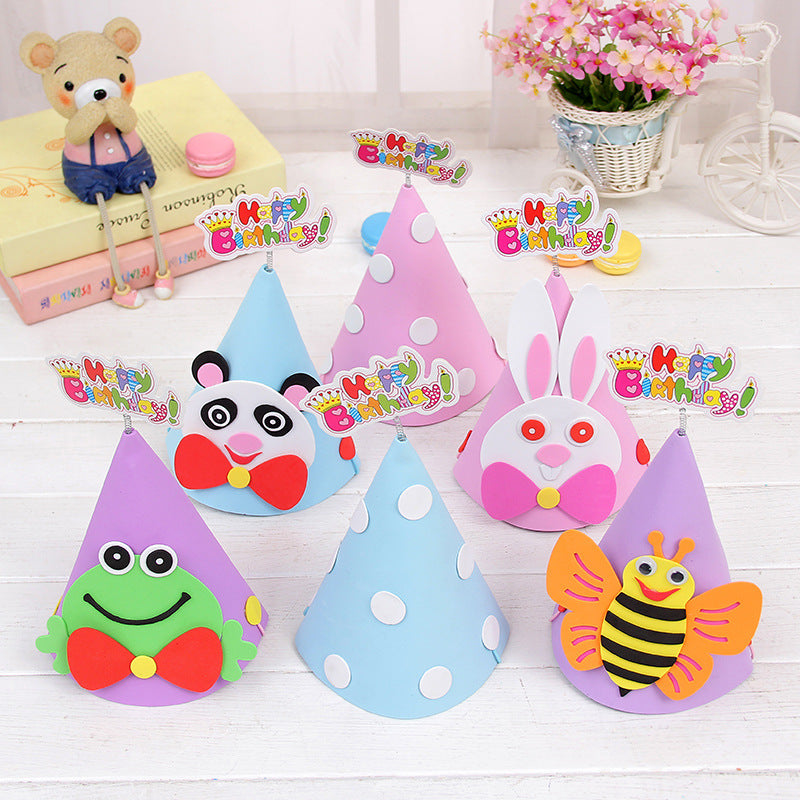 Cappello per Feste di Compleanno Vari Animali tra Ape,Coniglio,Panda
