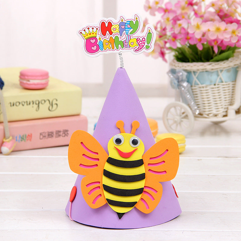 Cappello per Feste di Compleanno Vari Animali tra Ape,Coniglio,Panda