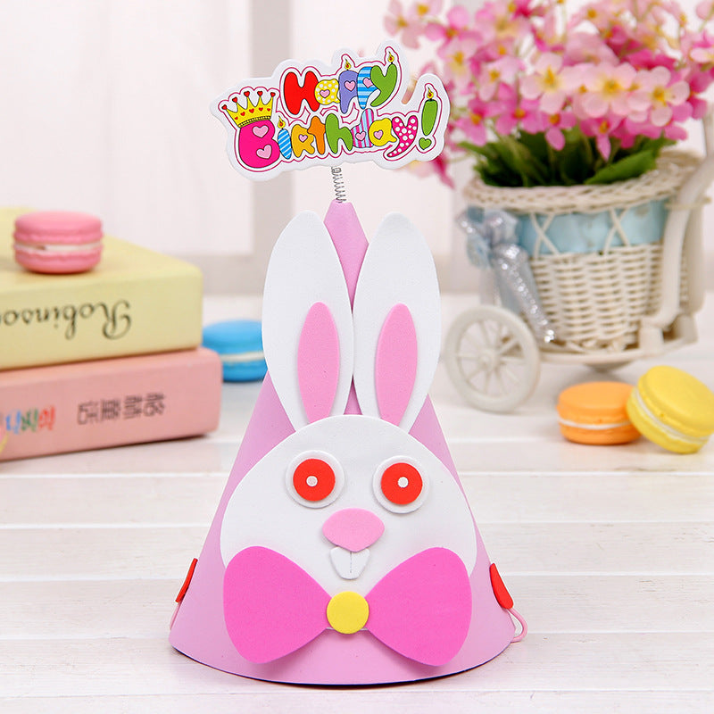 Cappello per Feste di Compleanno Vari Animali tra Ape,Coniglio,Panda