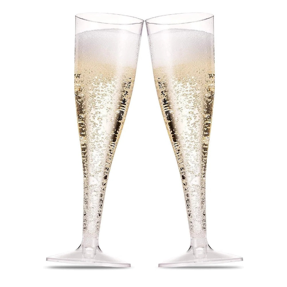 48 Pezzi Flute Plastica, Calici Plastica 120 ml, Bicchieri Da Champagne Prosecco
