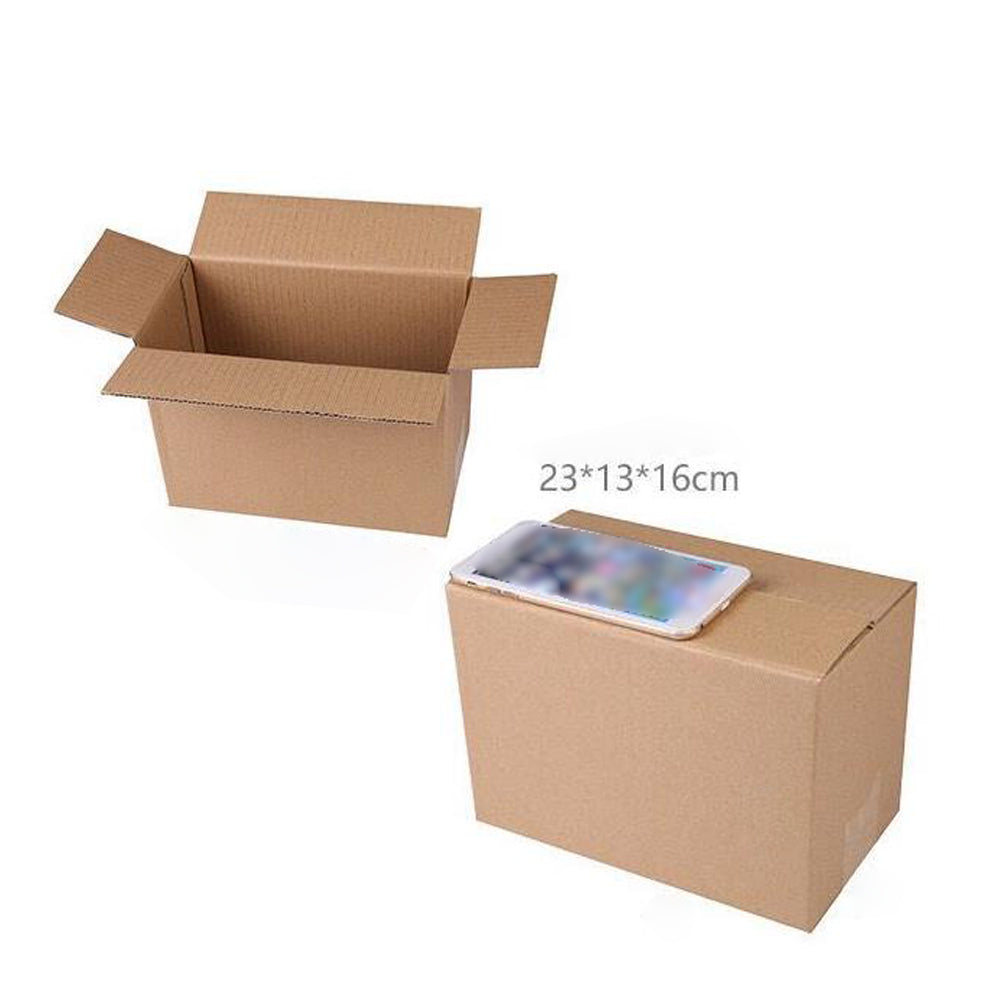 10pz Scatole Cartone Avana Ondulato Per Spedizione Misura 23 * 13 * 16