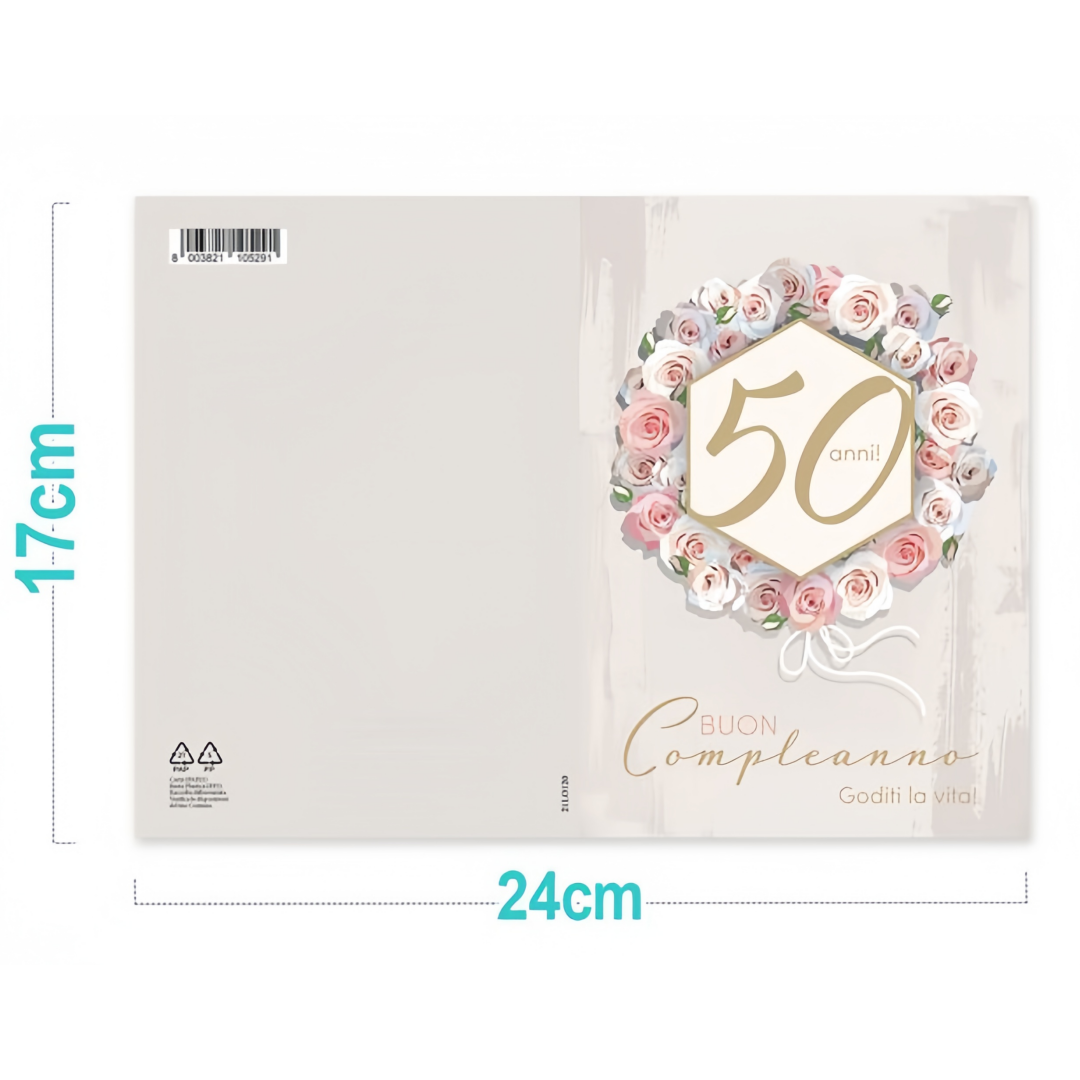 Biglietto di Auguri per il 50° Compleanno