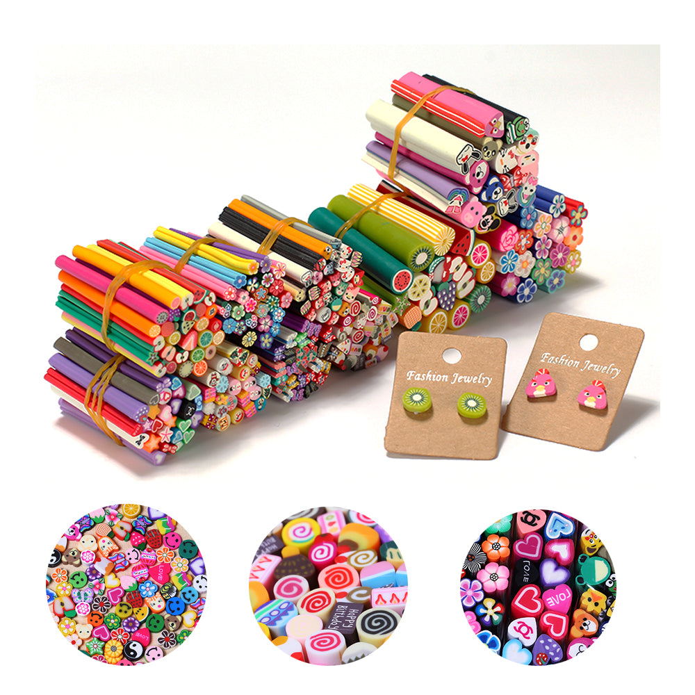 50 bastoncini Fimo CLAY Nail Art Slime Manicure argilla polimerica 3D