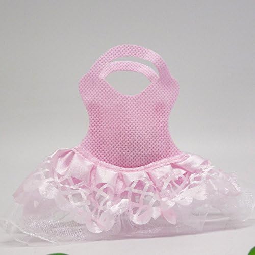 12x Sacchetto Portaconfetti Disegno Gonna Fiocco Battesimo Comunione Bombobiera Nonwoven