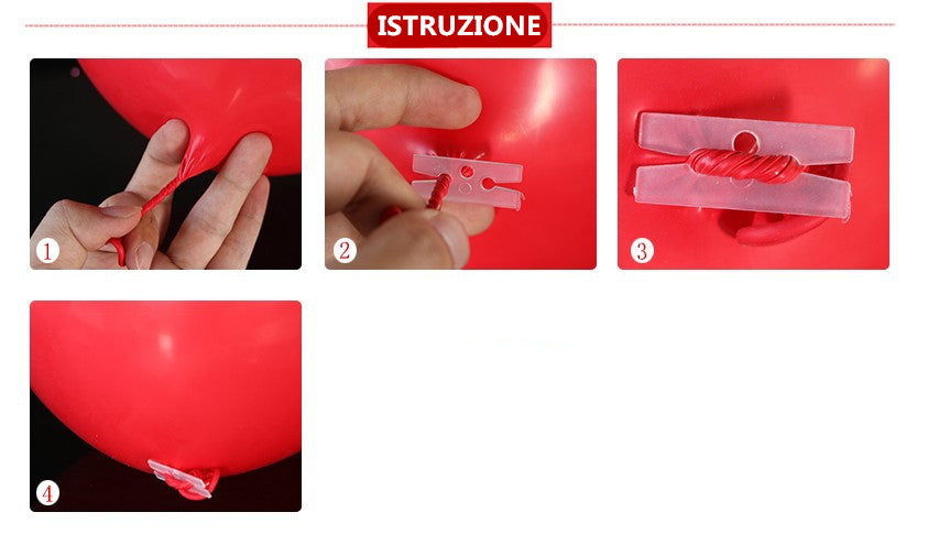 50 Chiusure per palloncini