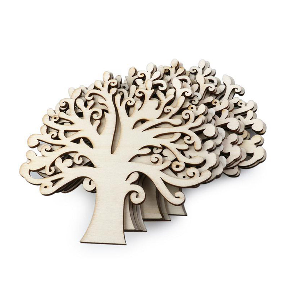 10 Pezzi Legnetti Accessori Decorativi Albero Della Vita Misura Grande 12.5 * 12.5cm