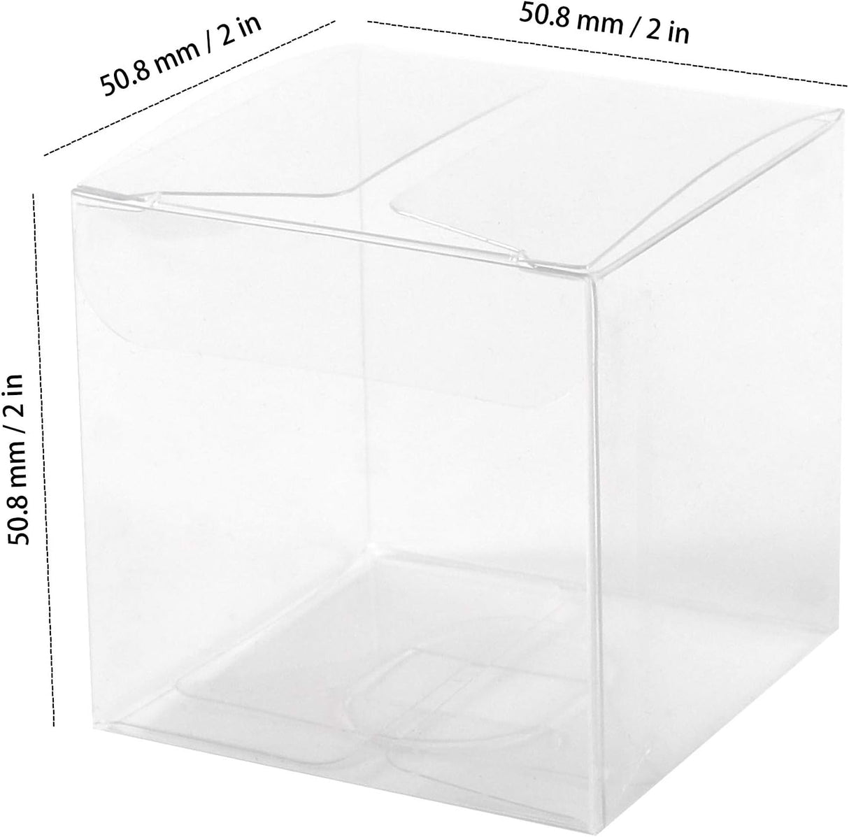 20 pezzi scatole cubo trasparente pvc 5*5*5cm