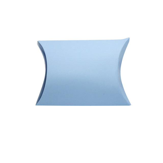 50pz Portaconfetti Scatole Cuscino In Carta Kraft Semplice Fai DA Te