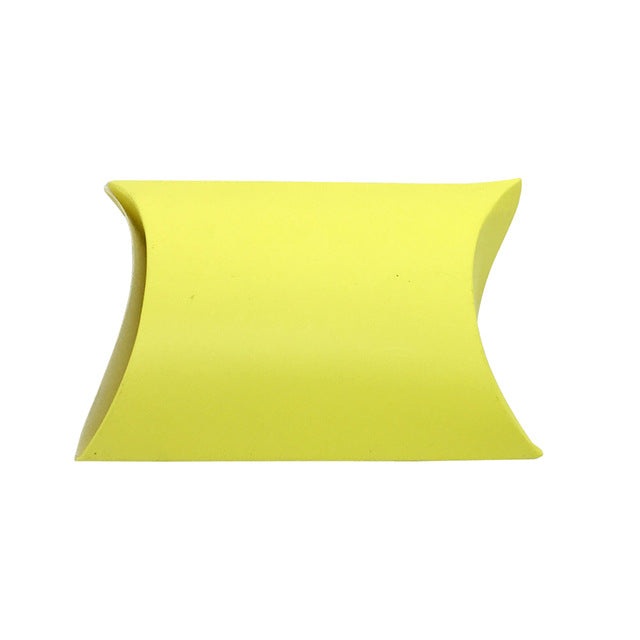 50pz Portaconfetti Scatole Cuscino In Carta Kraft Semplice Fai DA Te