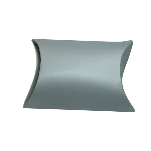 50pz Portaconfetti Scatole Cuscino In Carta Kraft Semplice Fai DA Te