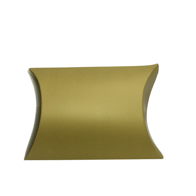 50pz Portaconfetti Scatole Cuscino In Carta Kraft Semplice Fai DA Te